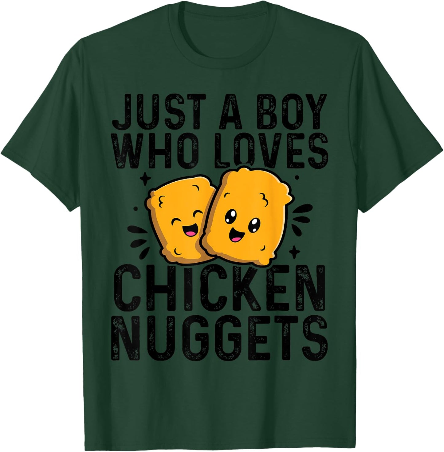 Chicken Nuggets Kids Just A Boy Who Loves Chicken Nuggets T-Shirt - T-Shirt | Forest