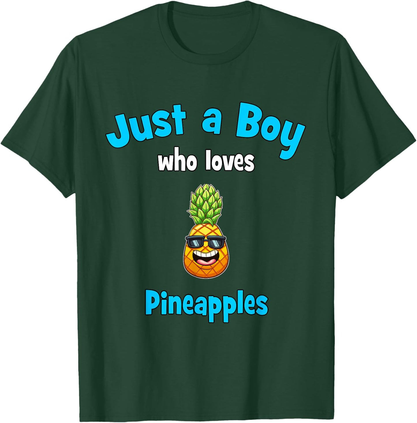Pineapple Shirt for Boys | Kids Pineapple T-Shirt - T-Shirt | Forest