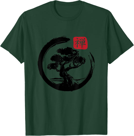 Bonsai Tree Japan Zen Japanese Bonsai Tree Gift T-Shirt - T-Shirt | Forest