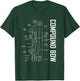 Compound Bow Schematic Archery Blueprint Bow Hunting T-Shirt - T-Shirt | Forest
