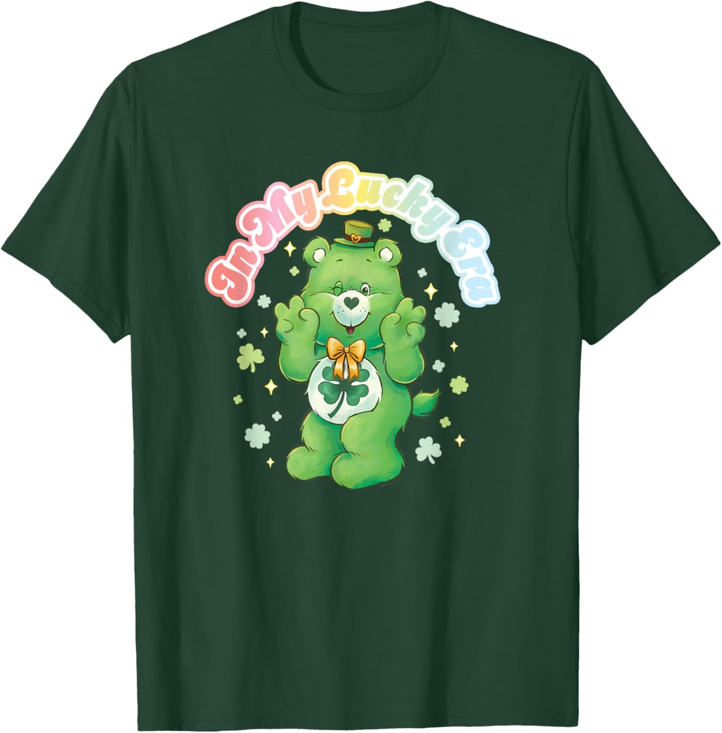 Care Bears Good Luck Bear In My Lucky Era St. Patrick's Day T-Shirt - T-Shirt | Forest