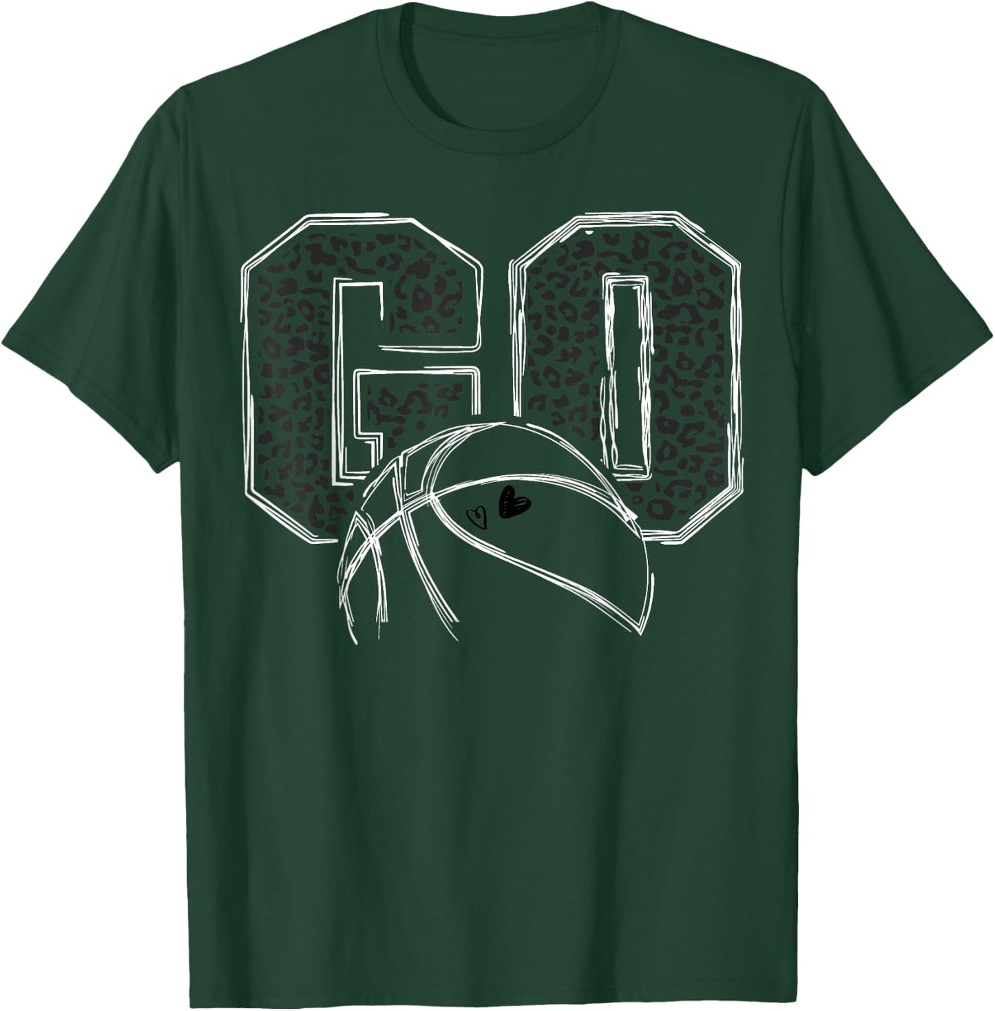 Go Basketball Leopard T-Shirt - T-Shirt | Forest