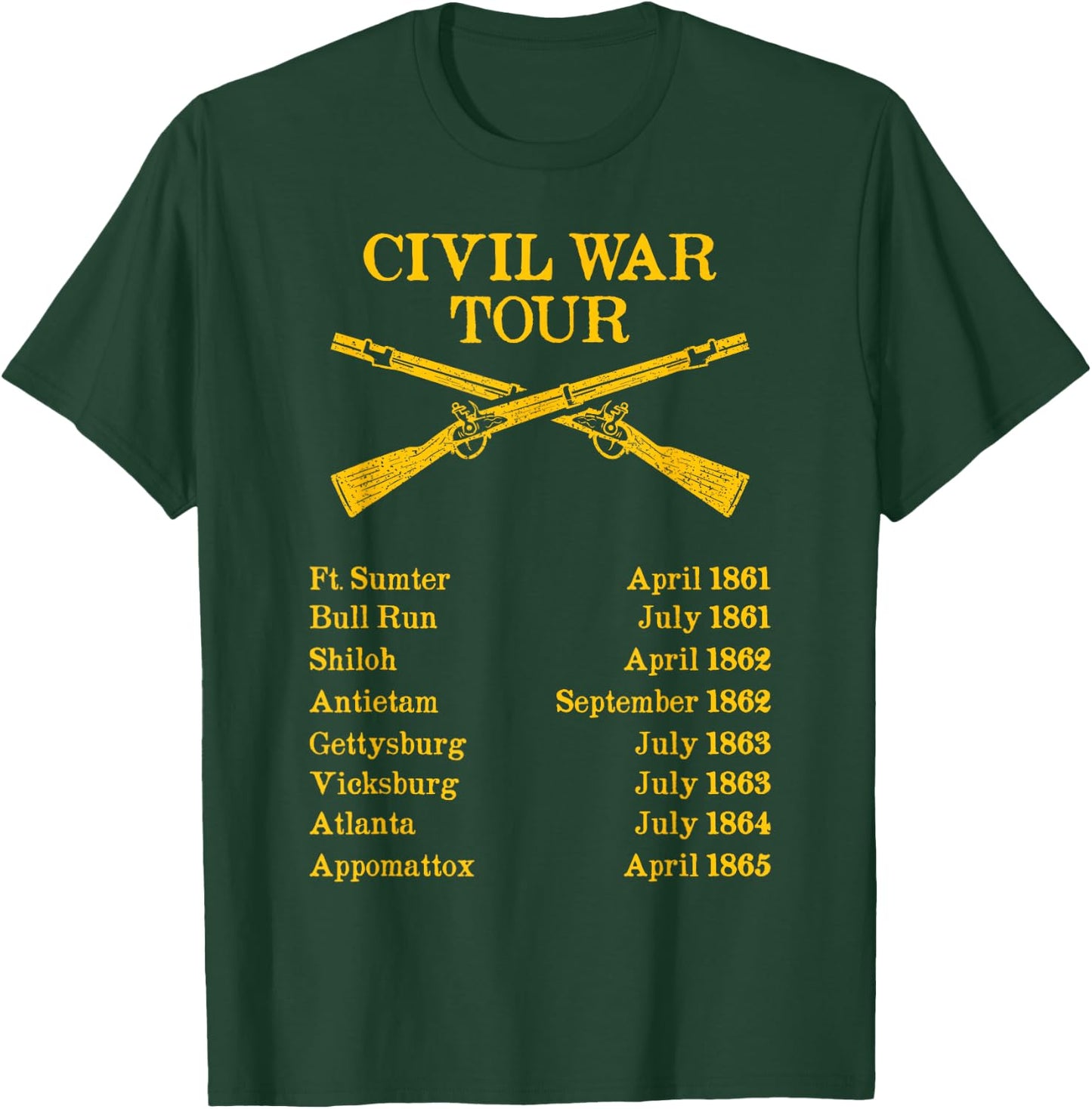 Civil war tour - civil war reenactment T-Shirt - T-Shirt | Forest
