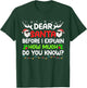 Funny Dear Santa I Can Explain Christmas For Kids Boy Adults T-Shirt - T-Shirt | Forest