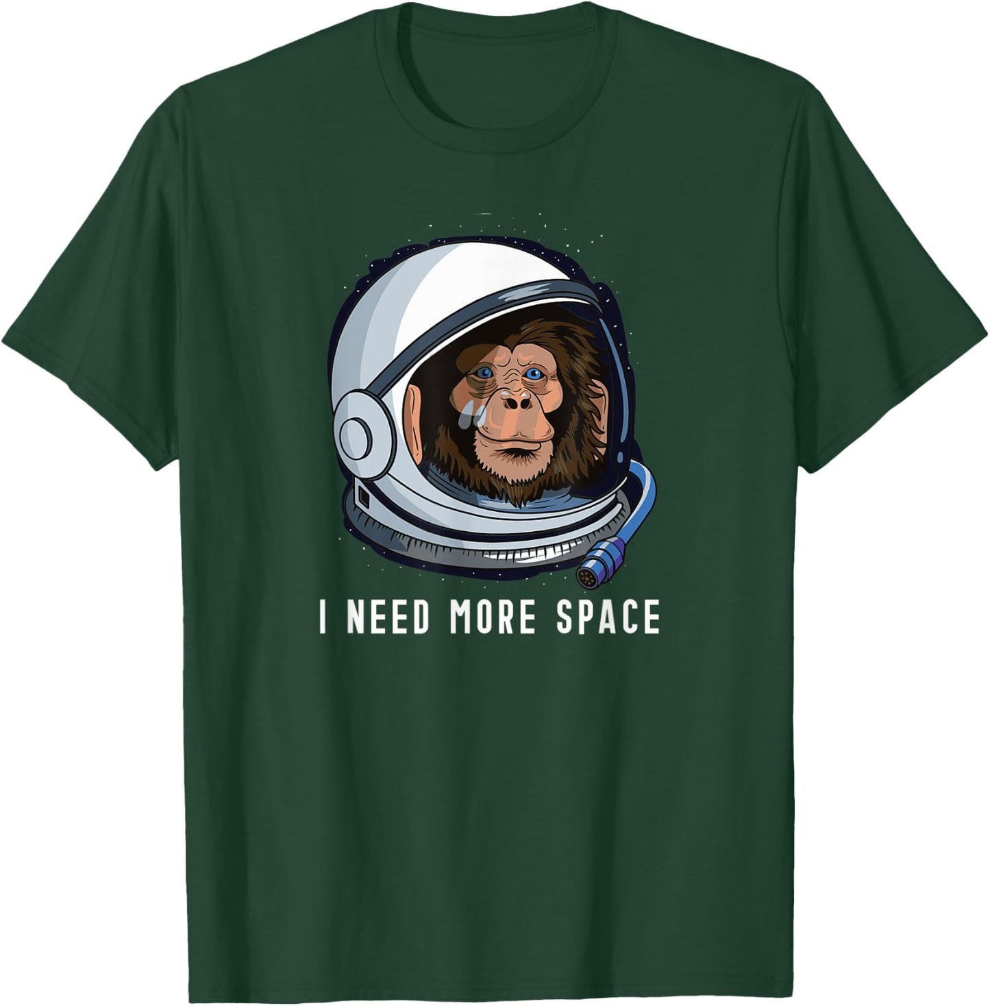 I Need More Space - Astro Chimp - Astronaut Monkey T-Shirt - T-Shirt | Forest