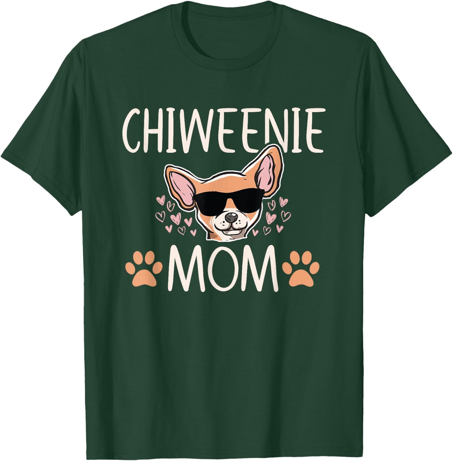 Chiweenie Love Cool Chihuahua Cute Dog Mom Owner Lover Women T-Shirt - T-Shirt | Forest