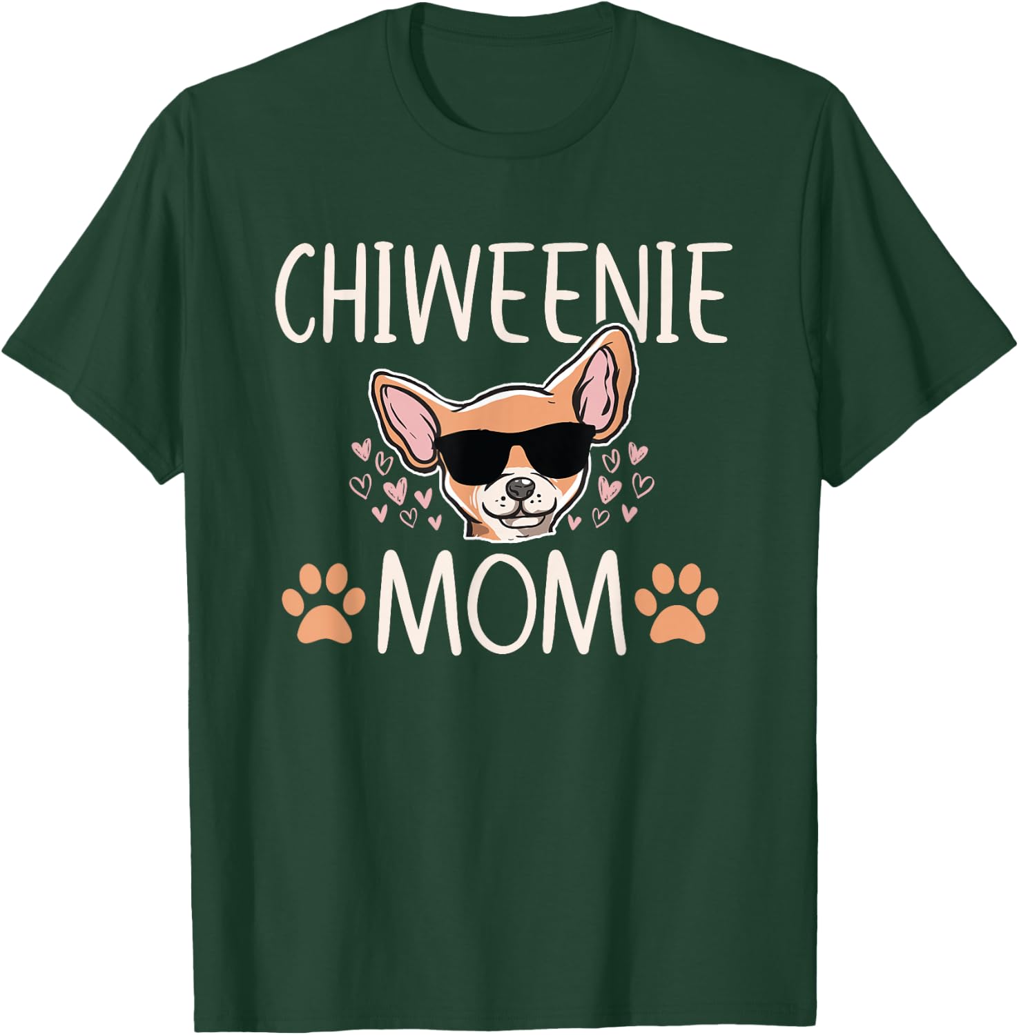 Chiweenie Love Cool Chihuahua Cute Dog Mom Owner Lover Women T-Shirt - T-Shirt | Forest