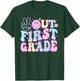 Peace Out First Grade Last Day Of School Groovy Boys Girls T-Shirt - T-Shirt | Forest