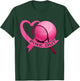 Pink Out Breast Cancer Pink Ribbon Heart With Tennis Ball T-Shirt - T-Shirt | Forest