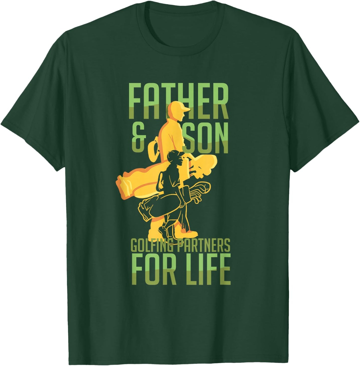 Golf Golfing Father Son Matching Dad T-Shirt - T-Shirt | Forest