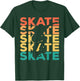 Retro Vintage Skating Gift Skaters & Skateboarders T-Shirt - T-Shirt | Forest
