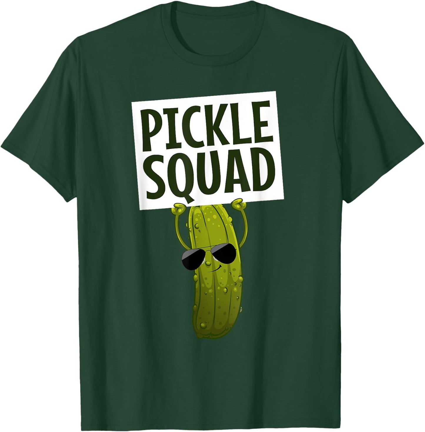 Funny Pickle Design Women Kids Cucumber Pickle Lover T-Shirt - T-Shirt | Forest