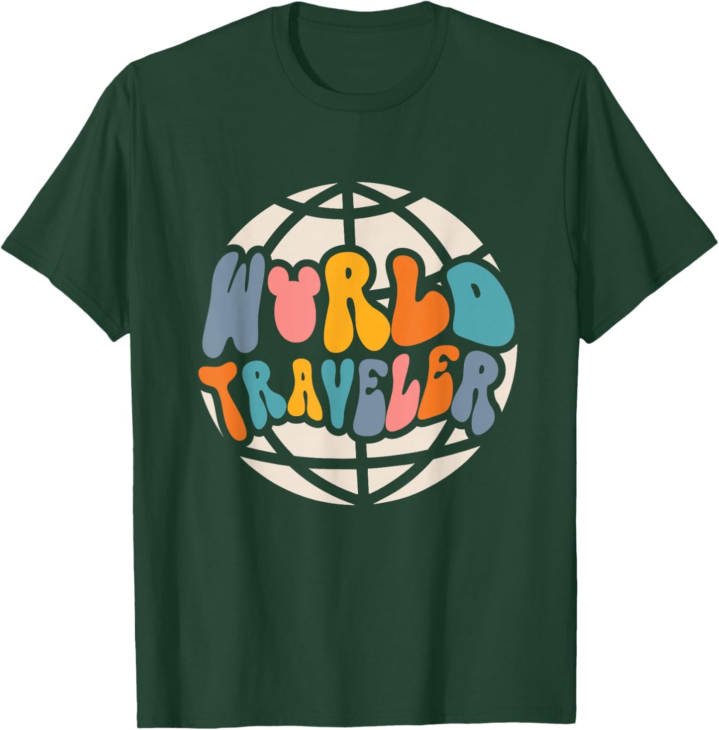 World Traveler, Vacation Trip, Travel T-Shirt - T-Shirt | Forest