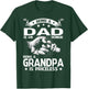 Being A Dad Is An Honor Being A Grandpa Is Priceless T-Shirt - T-Shirt | Forest