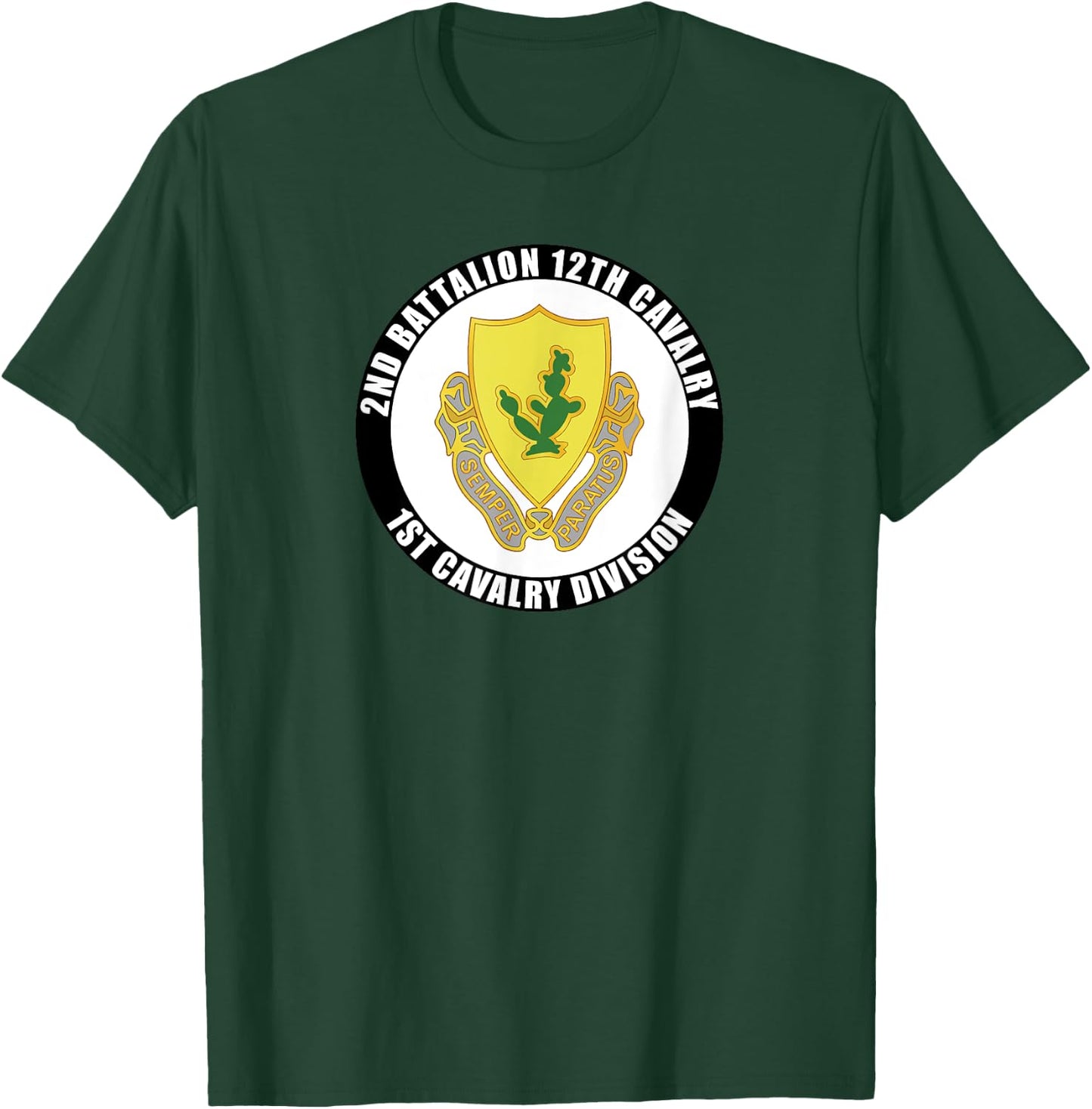 2nd Battalion 12th Cavalry 1st Cavalry Division Veteran T-Shirt - T-Shirt | Forest