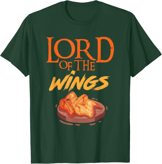 Funny Lord Of The Wings Chicken Wings Funny Chicken Wings T-Shirt - T-Shirt | Forest