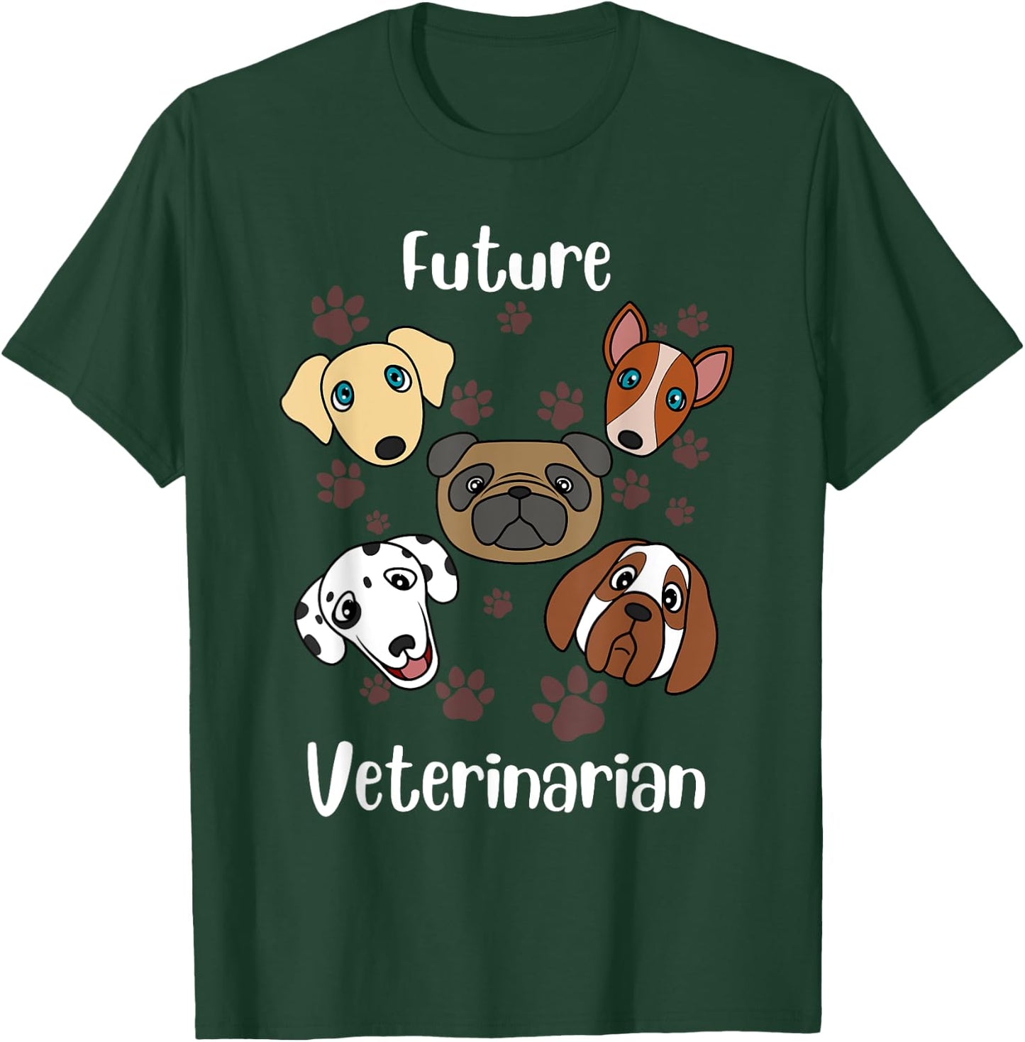 Funny Future Veterinarian Gift | Cute Aspiring Vets Kids T-Shirt - T-Shirt | Forest
