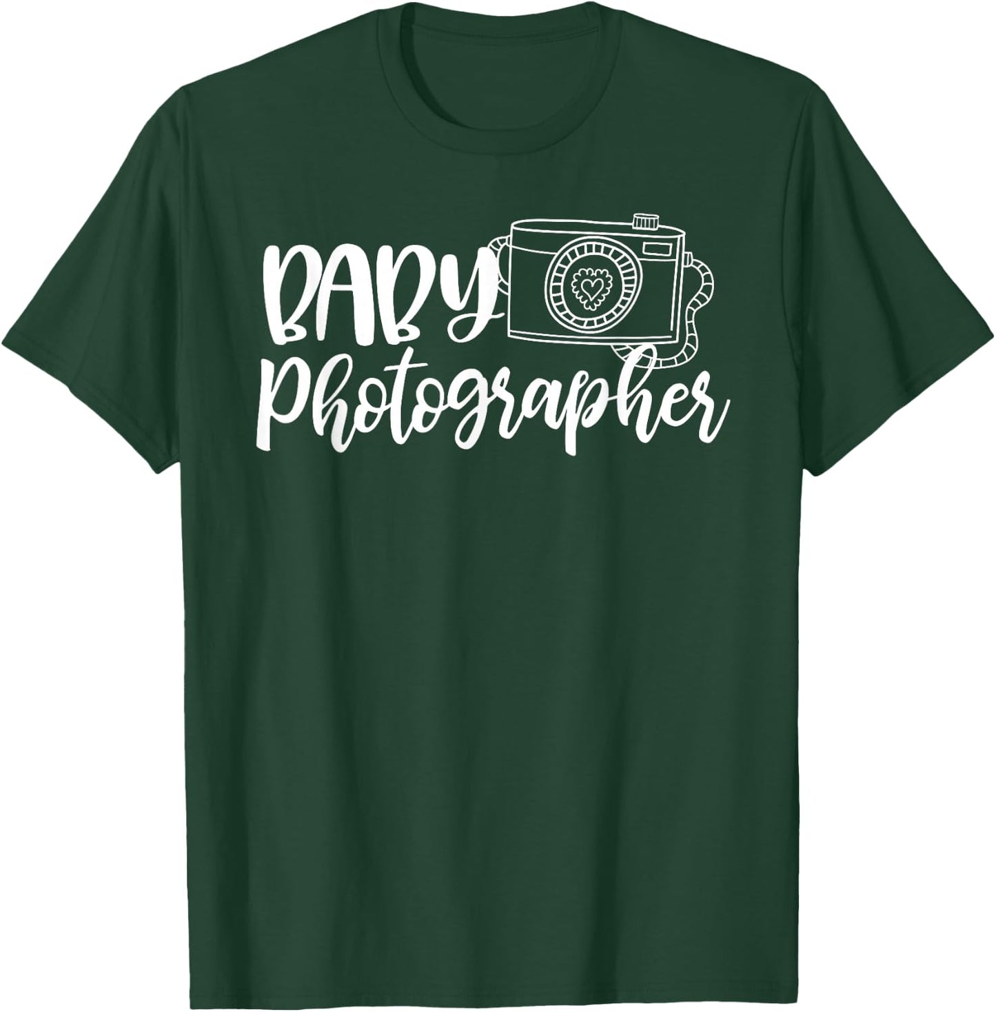 Cute Baby Photographer - Newborn Photography Design T-Shirt - T-Shirt | Forest