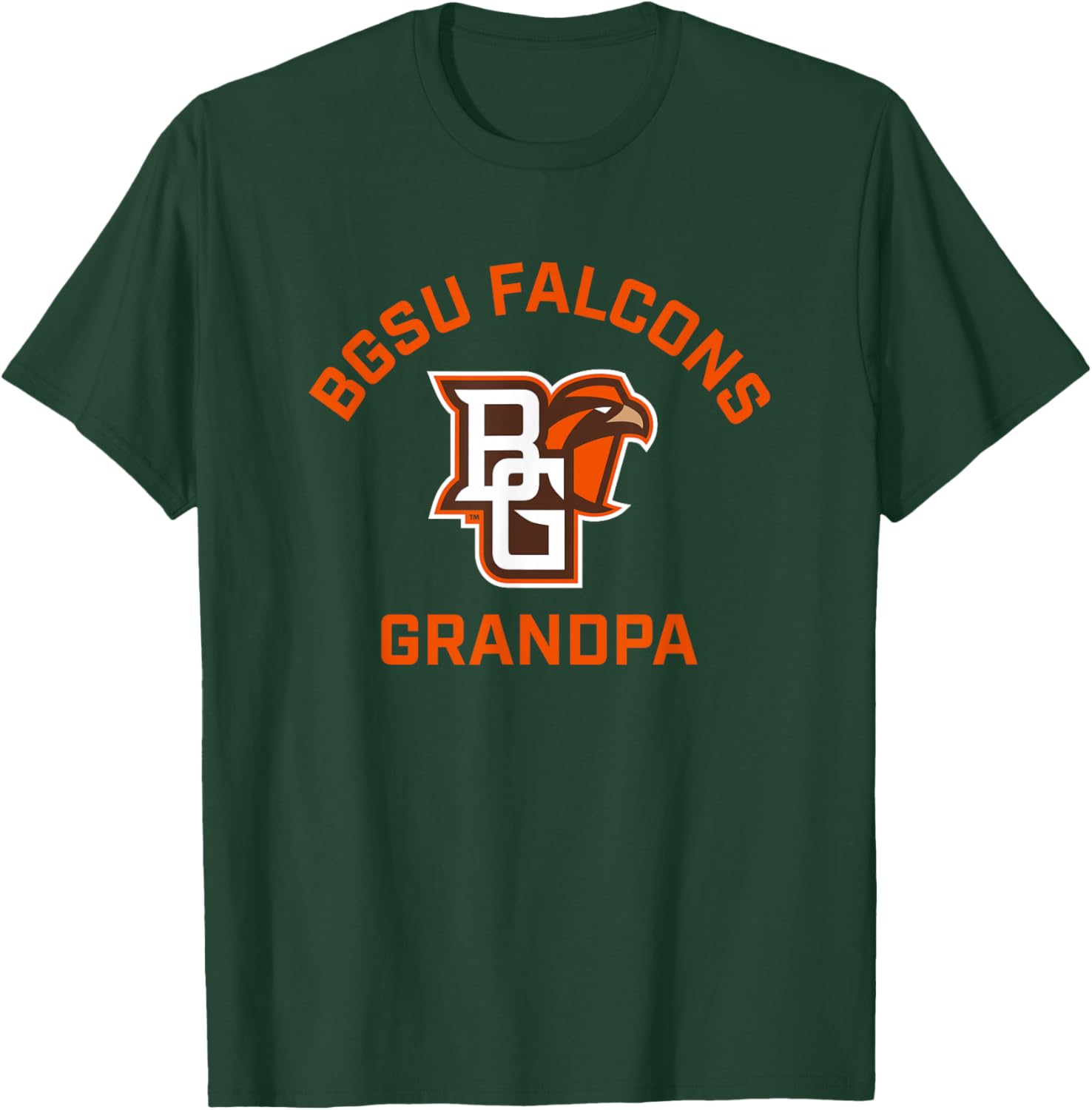 Bowling Green BGSU Falcons Arched Grandpa T-Shirt - T-Shirt | Forest