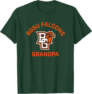 Bowling Green BGSU Falcons Arched Grandpa T-Shirt - T-Shirt | Forest