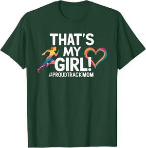 Track And Field Mom Athlete Runner Mothers Day T-Shirt - T-Shirt | Forest