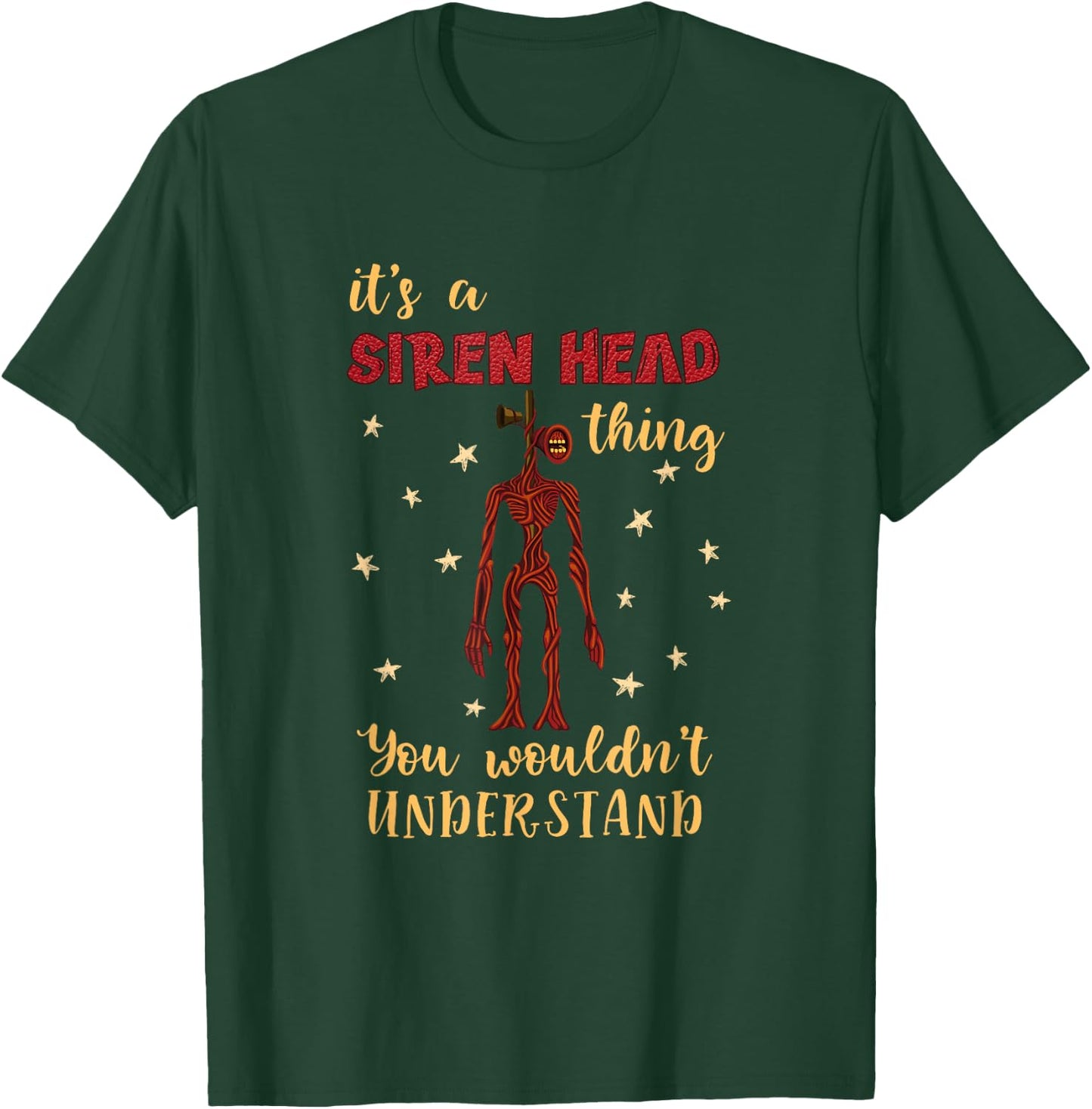 American Cryptid Siren Head Kids T-Shirt - T-Shirt | Forest