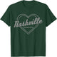 Nashville Tennessee Country Music City Heart Gift Vintage T-Shirt - T-Shirt | Forest