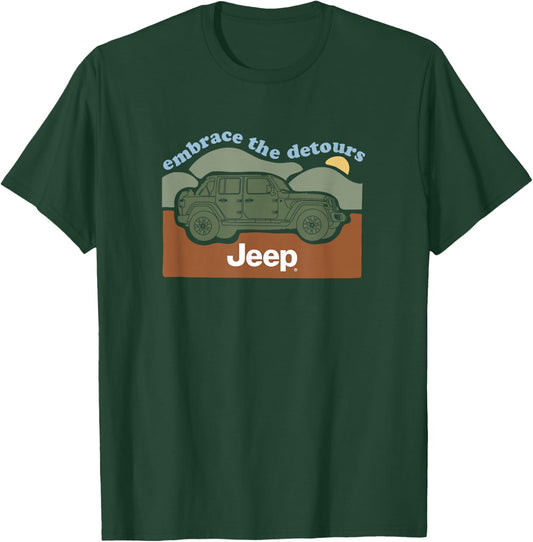 Jeep Embrace the Detours T-Shirt - T-Shirt | Forest