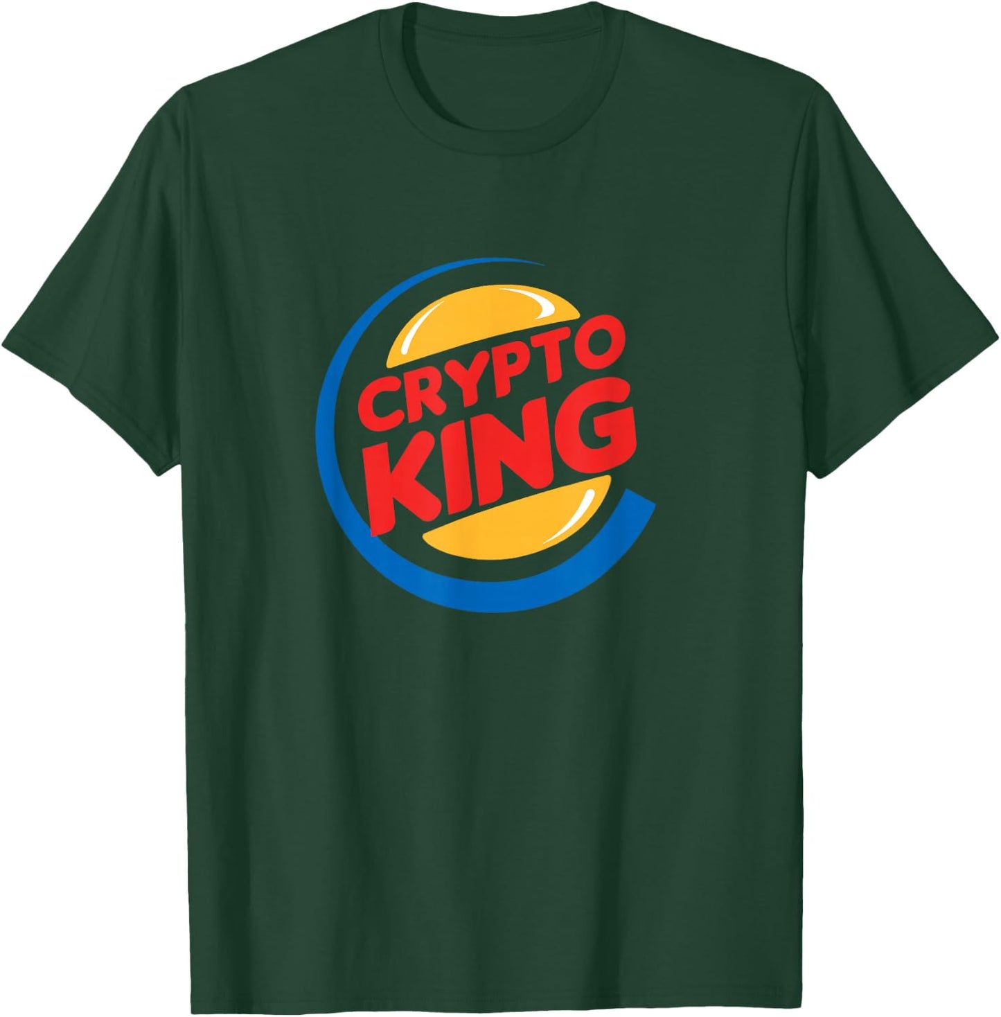 Crypto King - Funny Cryptocurrency T-Shirt - T-Shirt | Forest