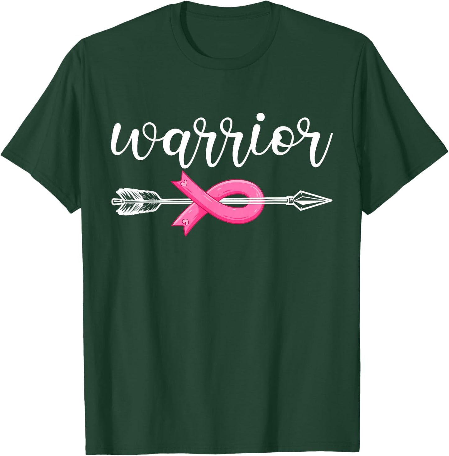 Breast Cancer Warrior Breast Cancer Awareness T-Shirt - T-Shirt | Forest