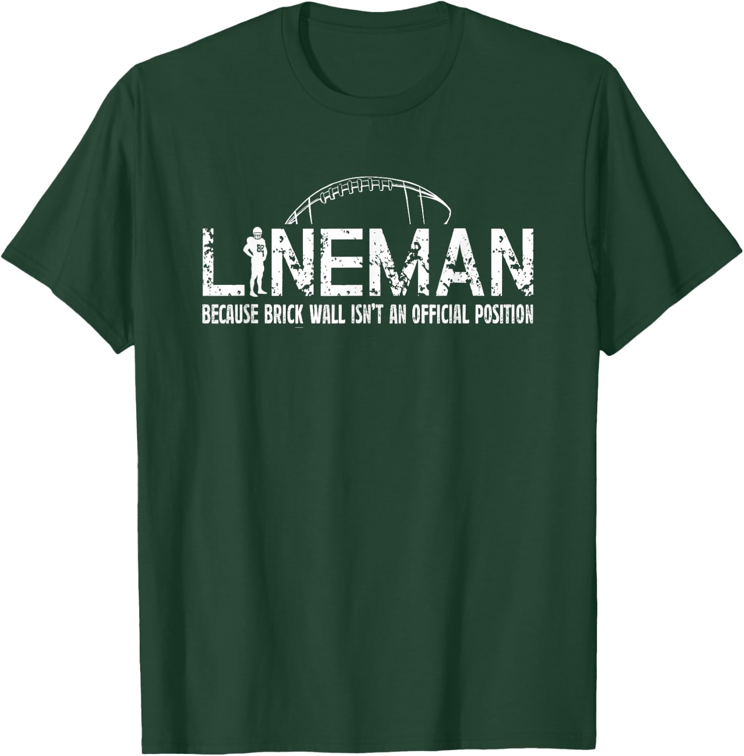 American Football Lineman T-Shirt - T-Shirt | Forest