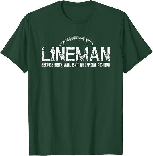 American Football Lineman T-Shirt - T-Shirt | Forest