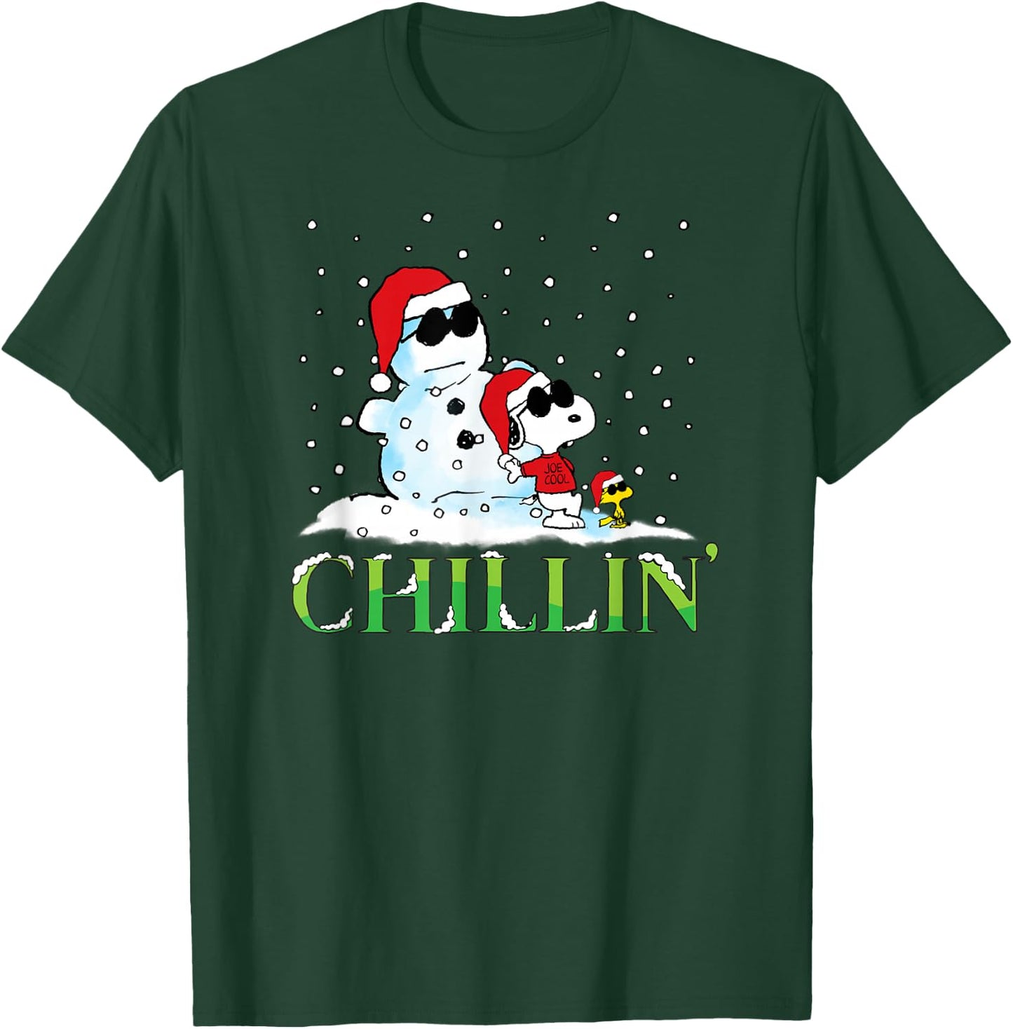 Peanuts Holiday Snoopy Chillin T-Shirt - T-Shirt | Forest