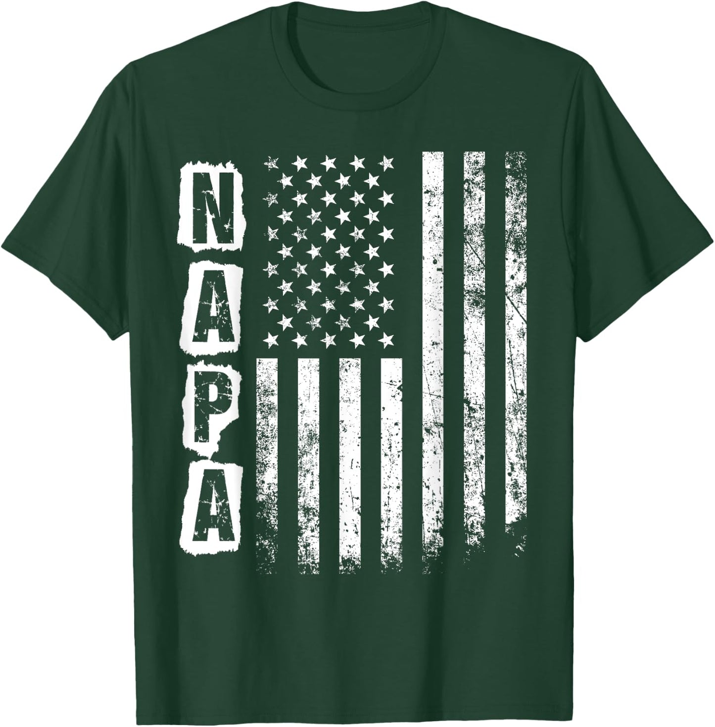 Napa Father's Day American Flag 4th of July T-Shirt - T-Shirt | Forest