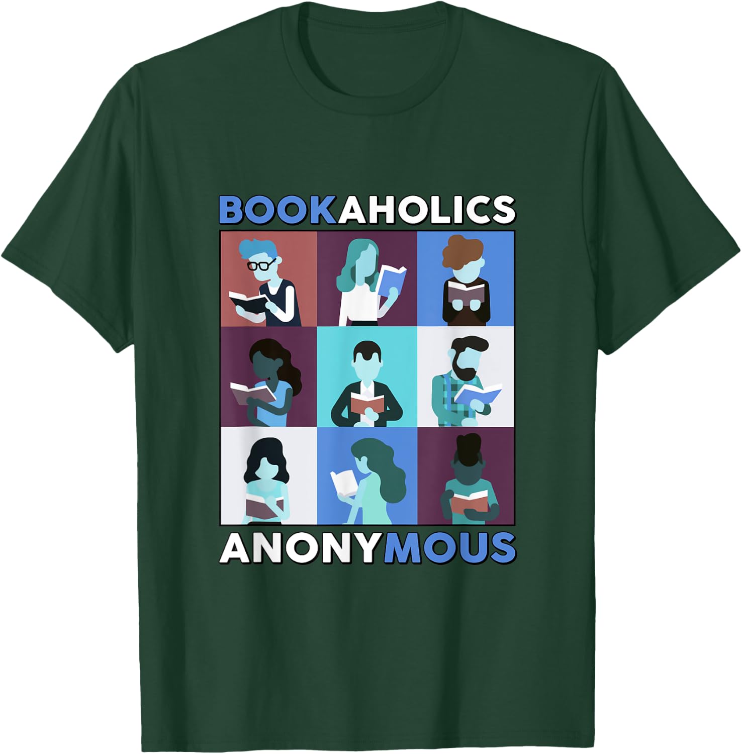 BookAholics Anonymous T-Shirt - T-Shirt | Forest