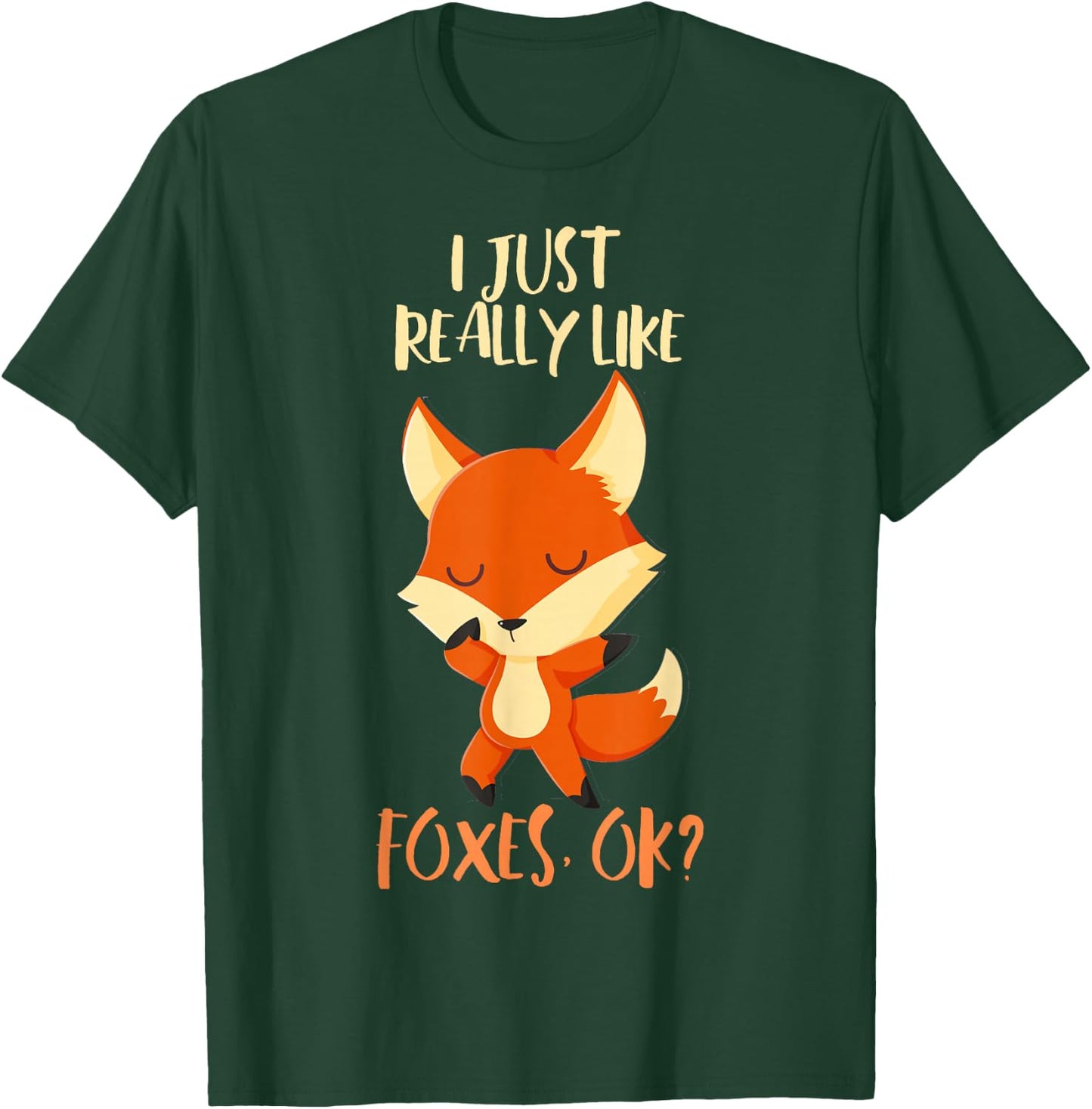 I Just Really Like Foxes Ok Kids Birthday Christmas Gift T-Shirt - T-Shirt | Forest