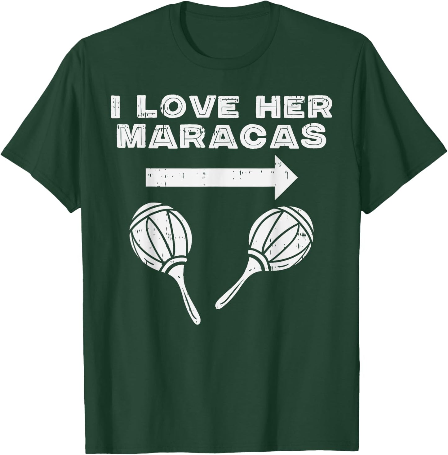 I Love Her Maracas Cinco De Mayo Matching Couple Men His T-Shirt - T-Shirt | Forest