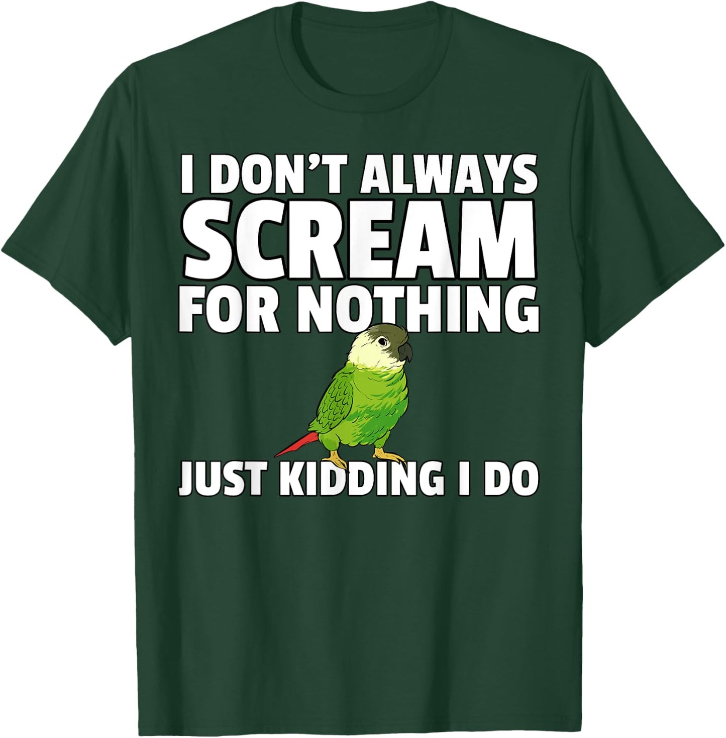 Green Cheek Conure T-Shirt - T-Shirt | Forest