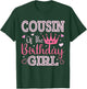Cousin of the Birthday Girl Cute Pink Matching Family Party T-Shirt - T-Shirt | Forest