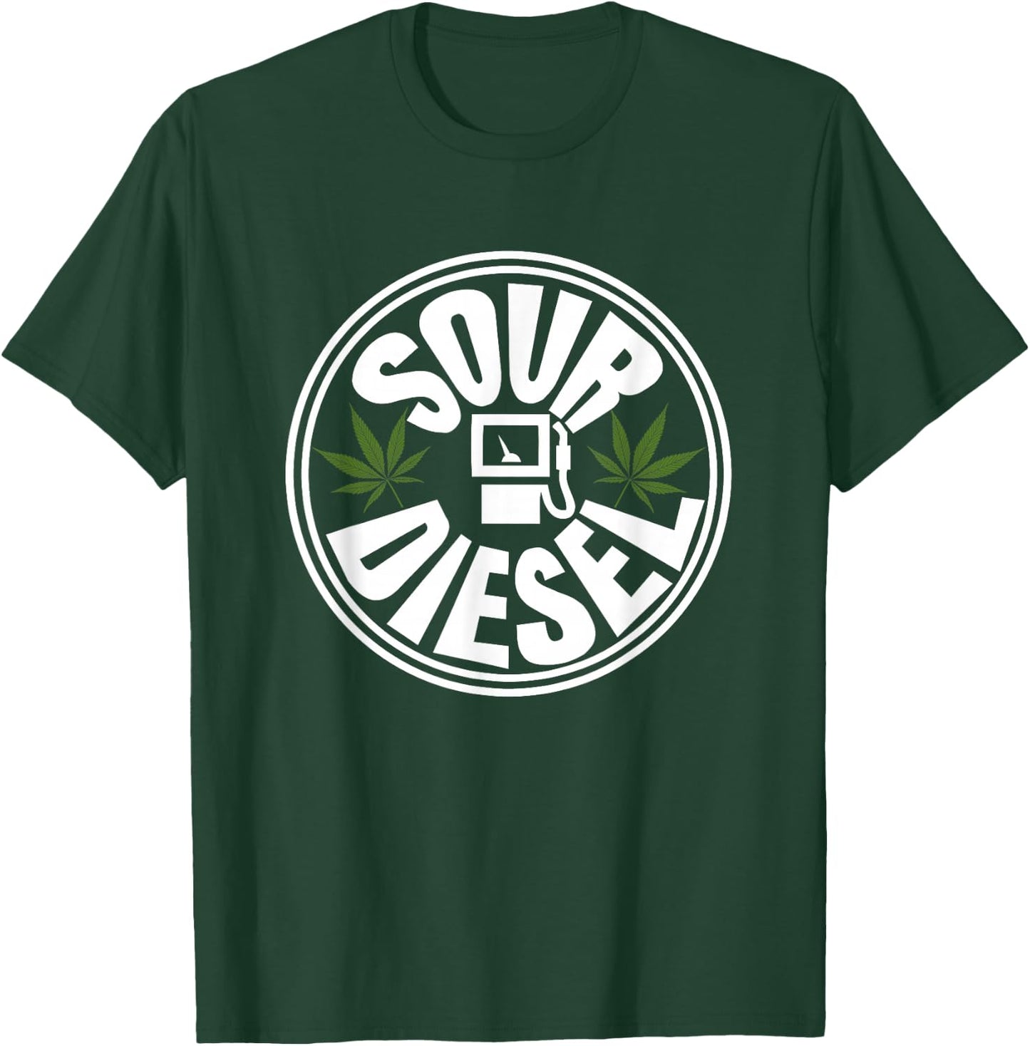 Sour Diesel Cannabis Medical Smoke Weed Support T-Shirt - T-Shirt | Forest
