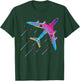 Airplanes Flying Lover Kids Retro Airplane Pilot Aviation T-Shirt - T-Shirt | Forest