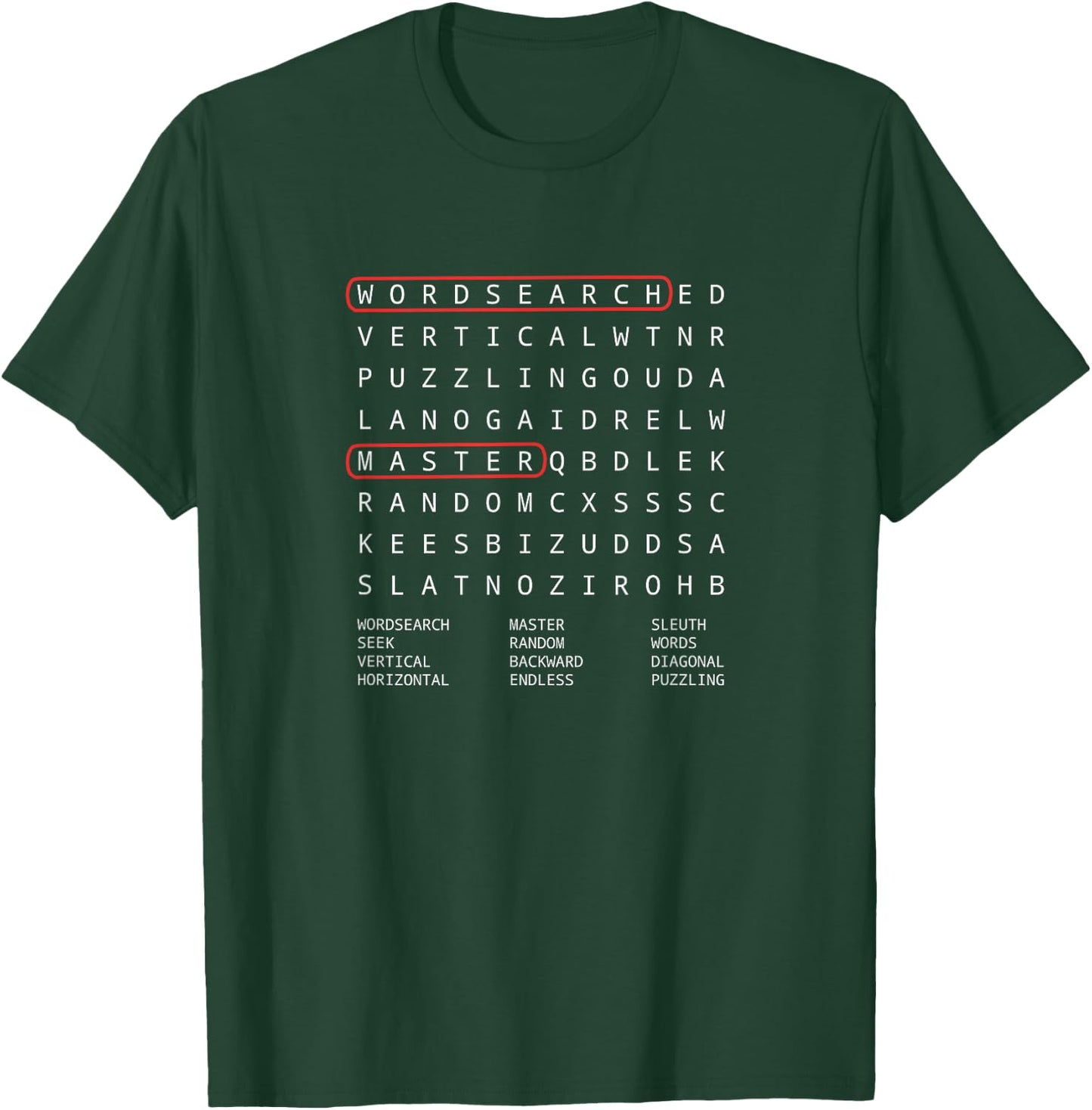 Alien Sheephead Word Search Puzzle WordSearch T-Shirt - T-Shirt | Forest