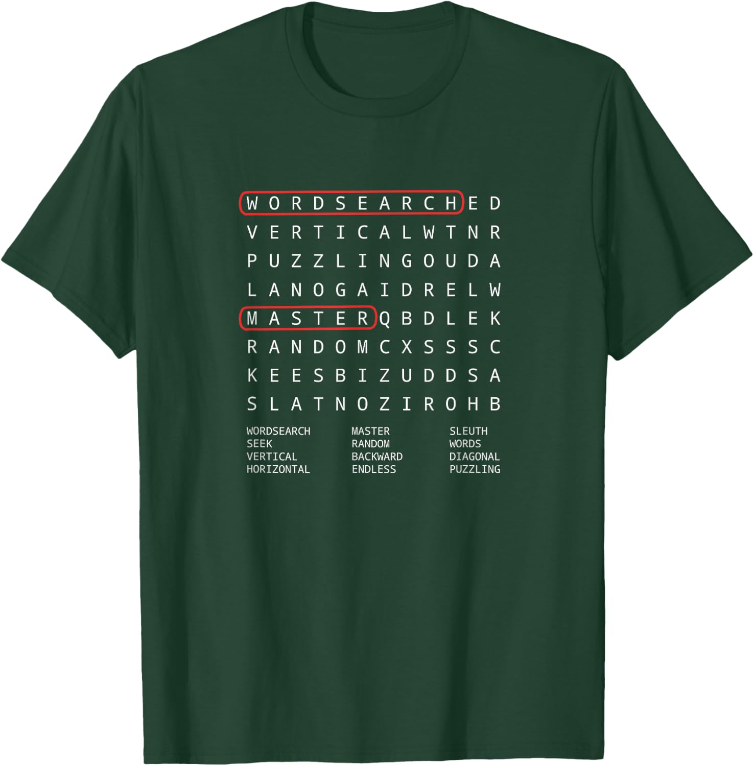 Alien Sheephead Word Search Puzzle WordSearch T-Shirt - T-Shirt | Forest
