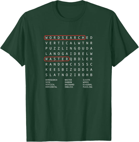 Alien Sheephead Word Search Puzzle WordSearch T-Shirt - T-Shirt | Forest