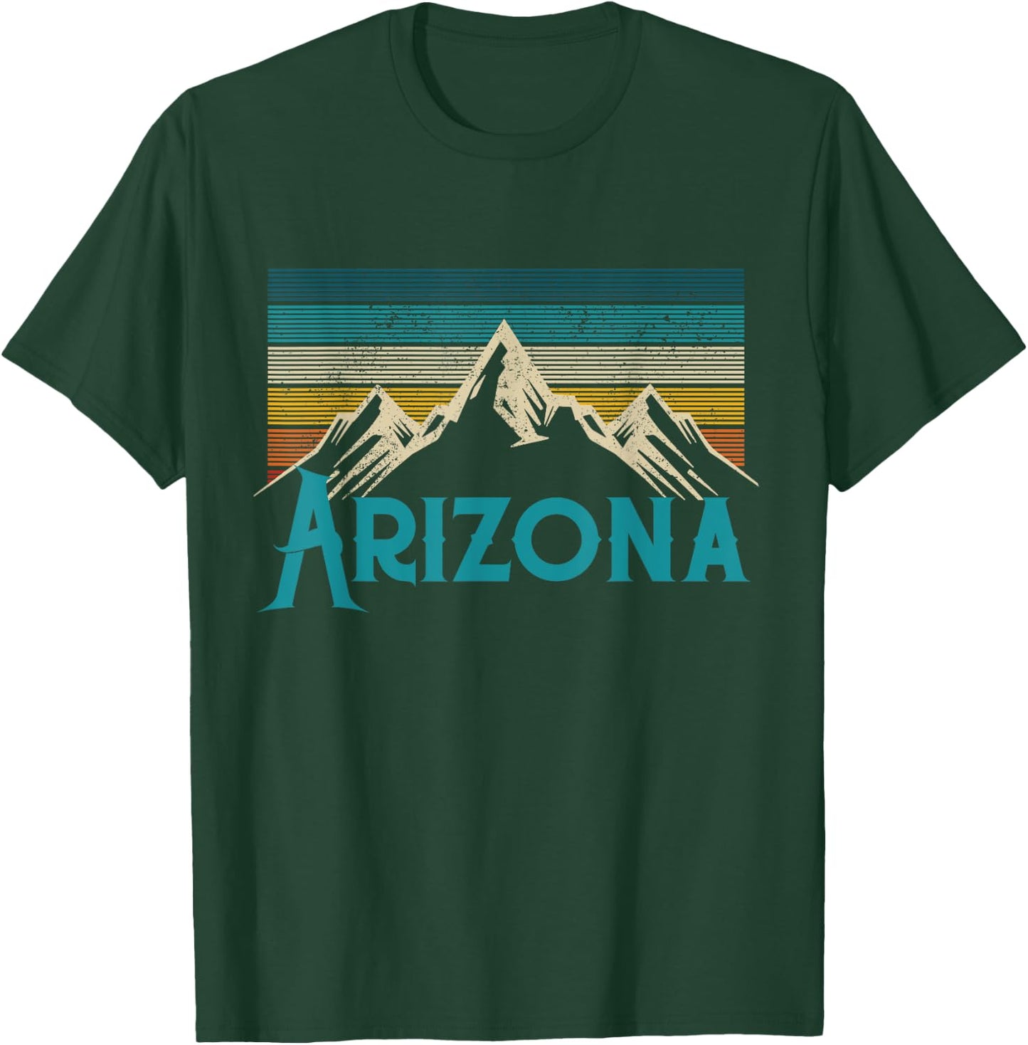Arizona Vintage Mountains USA America Souvenir T-Shirt - T-Shirt | Forest