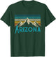 Arizona Vintage Mountains USA America Souvenir T-Shirt - T-Shirt | Forest