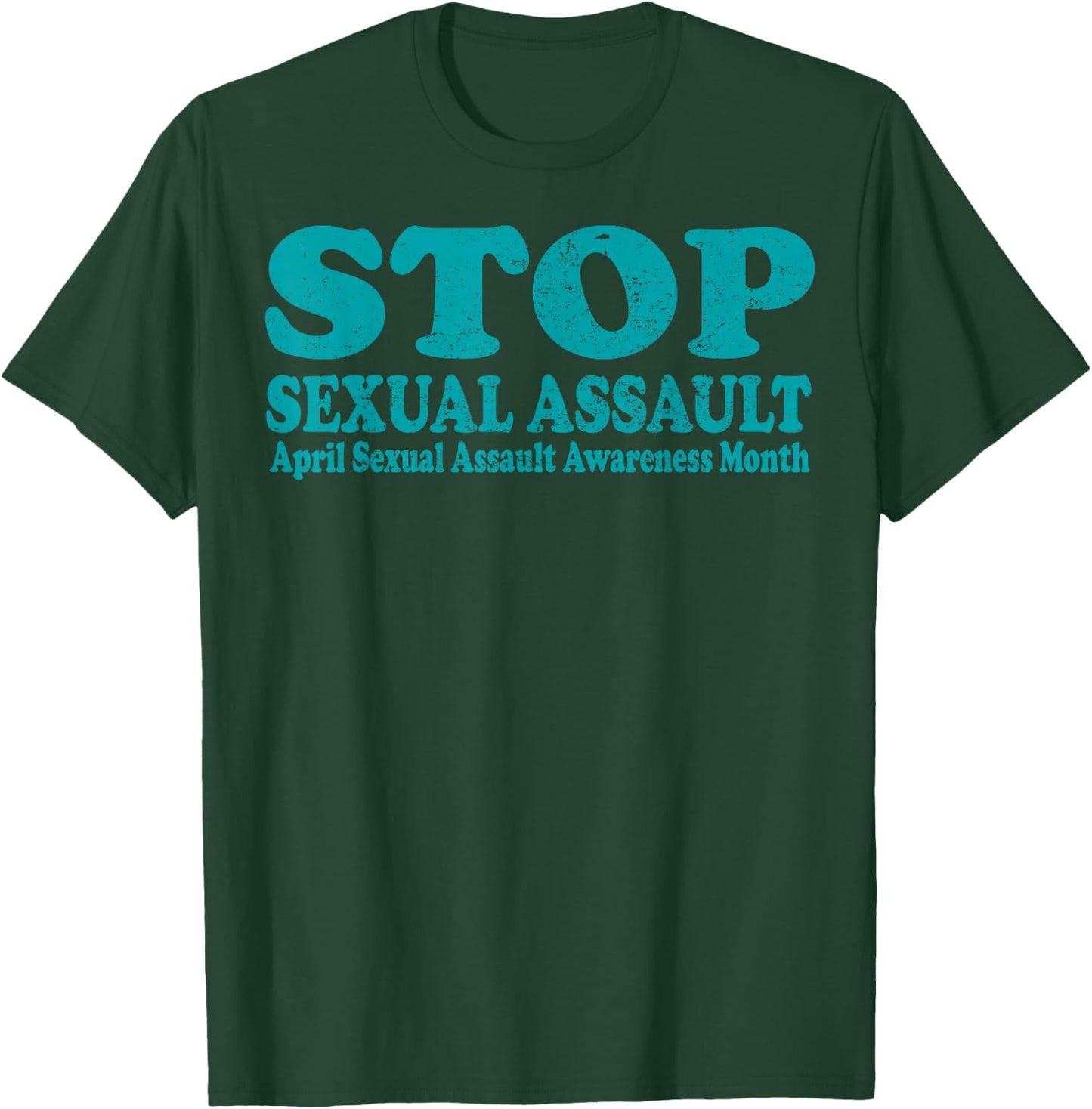 American Stop Sexual Assault April Awareness Month T-Shirt - T-Shirt | Forest
