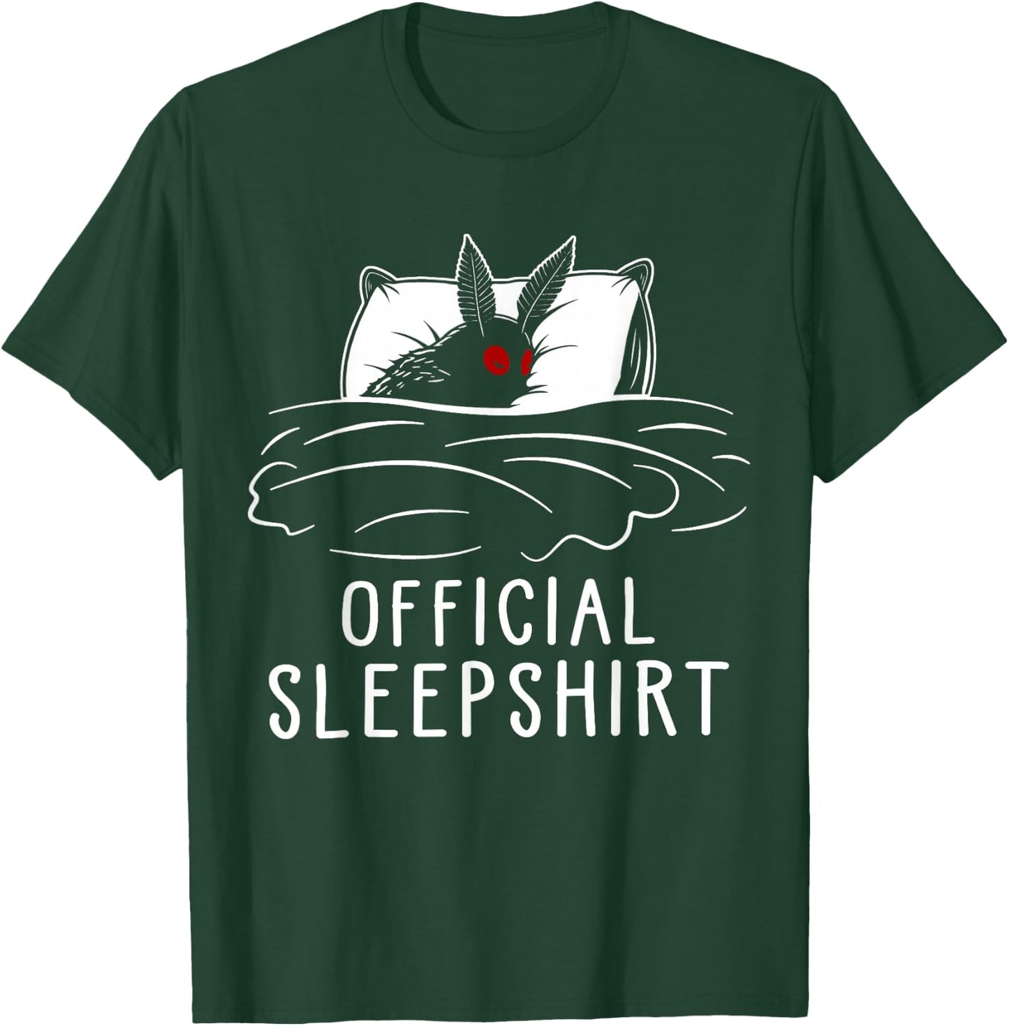 Mothman Cryptid Official Sleep T-Shirt - T-Shirt | Forest