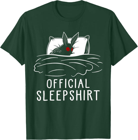 Mothman Cryptid Official Sleep T-Shirt - T-Shirt | Forest