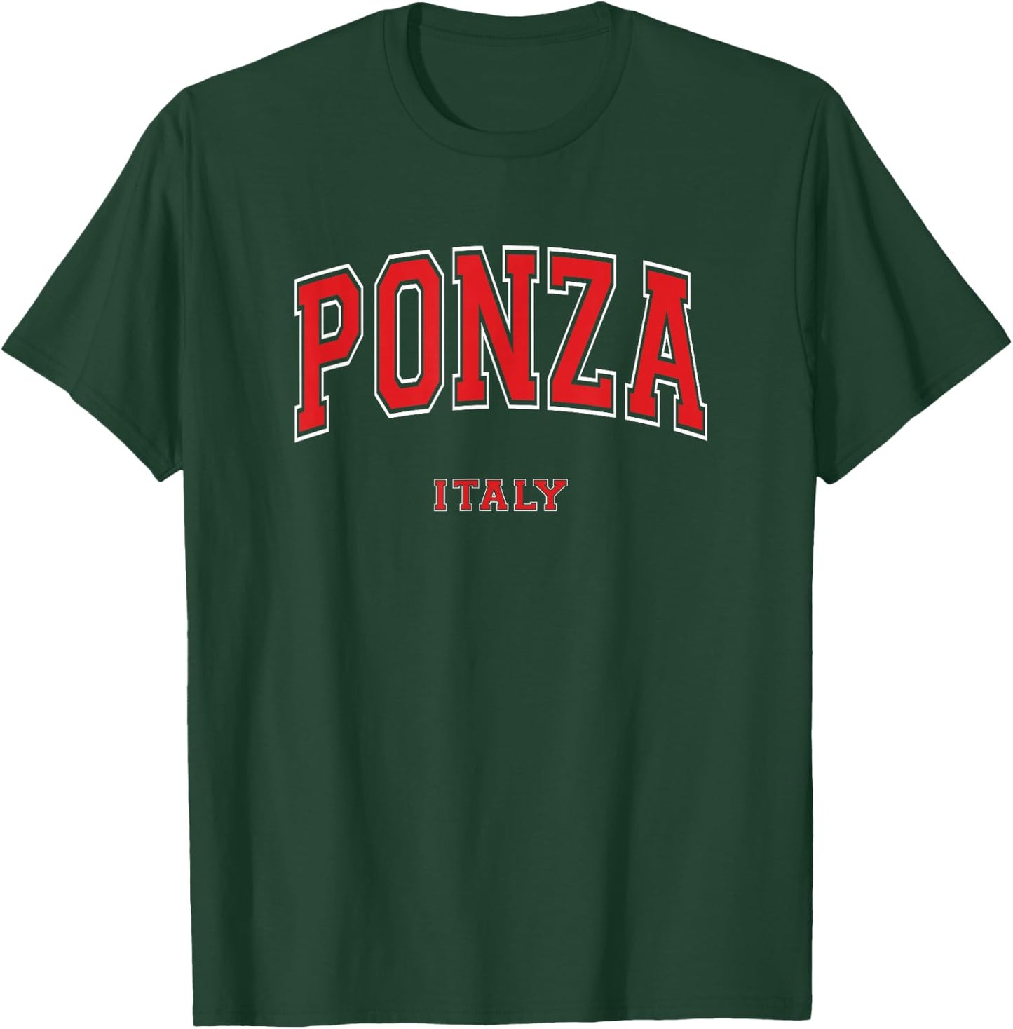 Ponza Italy City T-Shirt - T-Shirt | Forest